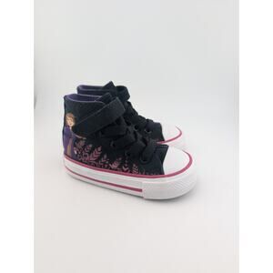 Converse X Frozen 2 Toddler Size 4 Hi Top Sneakers Anna Black Purple Pink